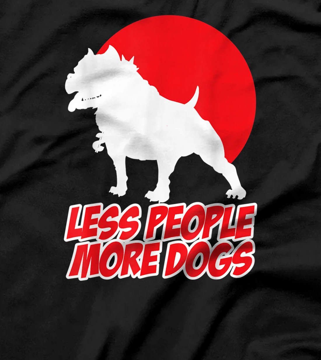 Less People More Dogs Funny Pet Puppy Sunset Sarcastic Men's T-Shirt, Women T-Shirt