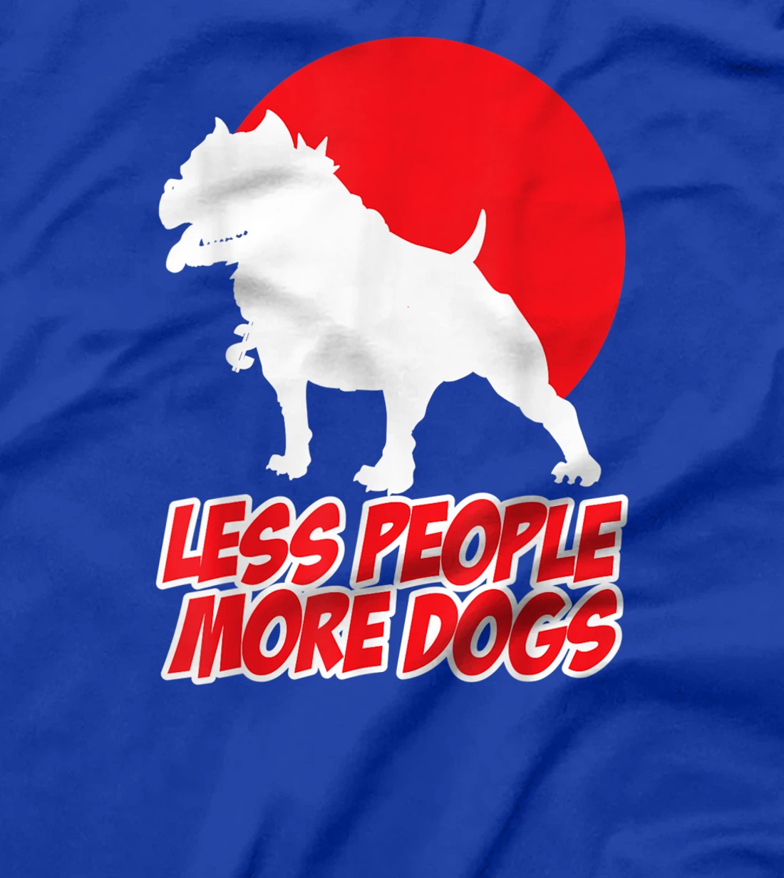 Less People More Dogs Funny Pet Puppy Sunset Sarcastic Men's T-Shirt, Women T-Shirt