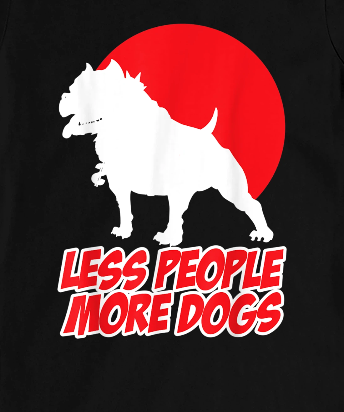 Less People More Dogs Funny Pet Puppy Sunset Sarcastic Men's T-Shirt, Women T-Shirt