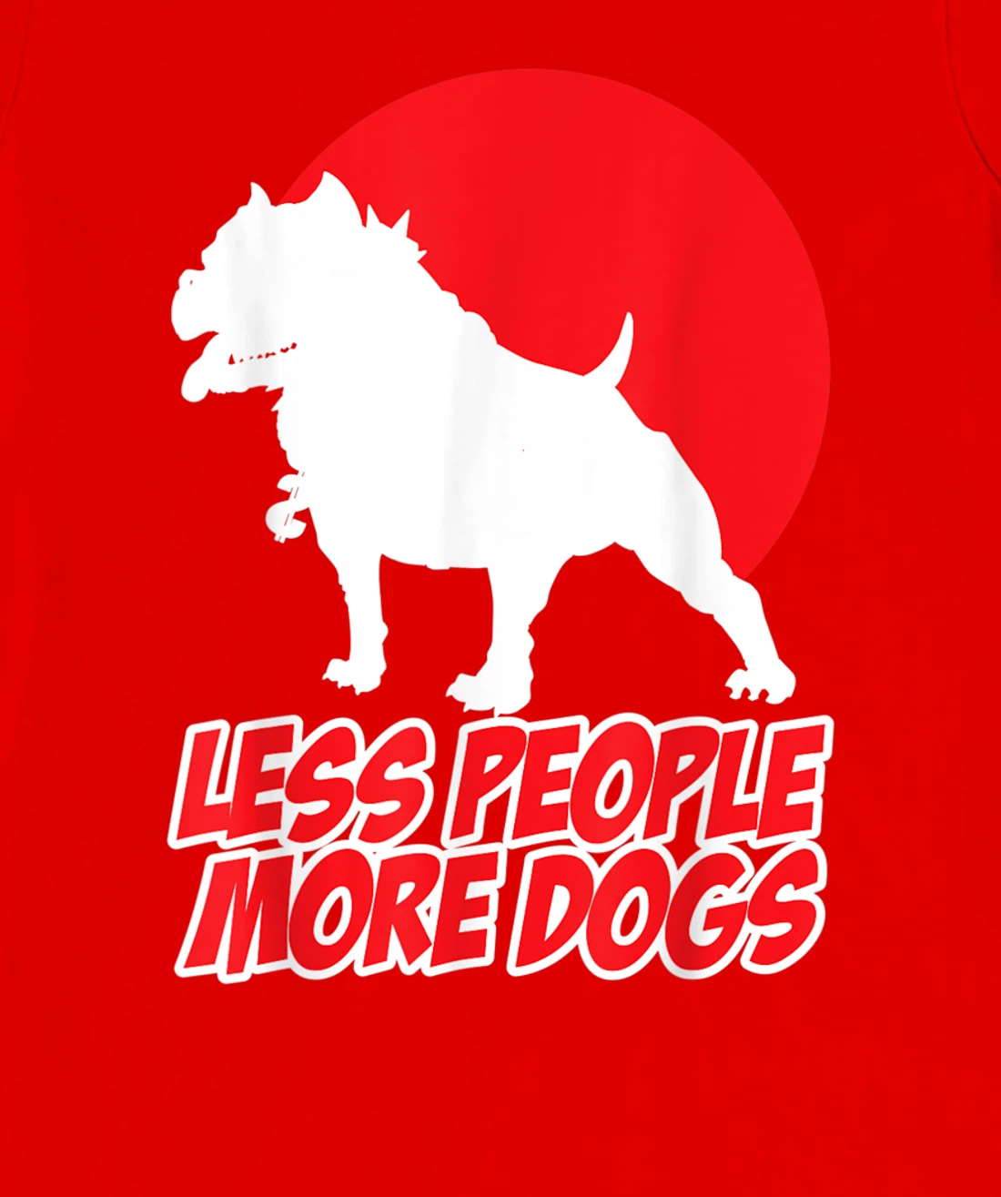 Less People More Dogs Funny Pet Puppy Sunset Sarcastic Men's T-Shirt, Women T-Shirt