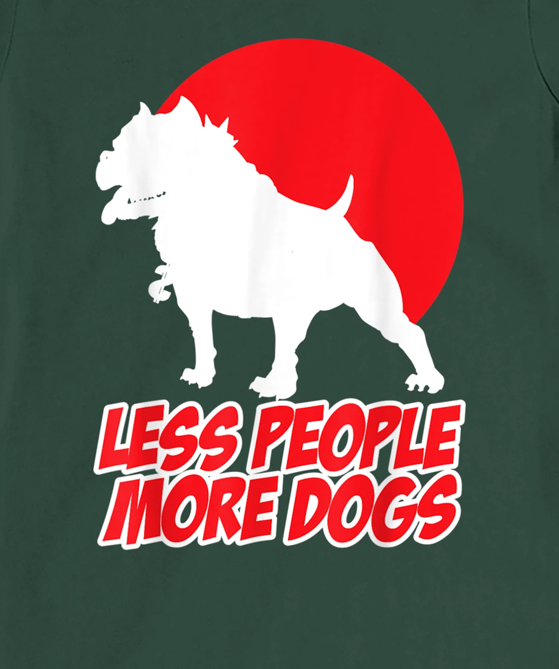 Less People More Dogs Funny Pet Puppy Sunset Sarcastic Men's T-Shirt, Women T-Shirt