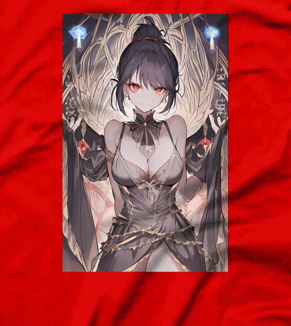 Gothic Anime Girl Aesthetic Japanese Waifu T-Shirt