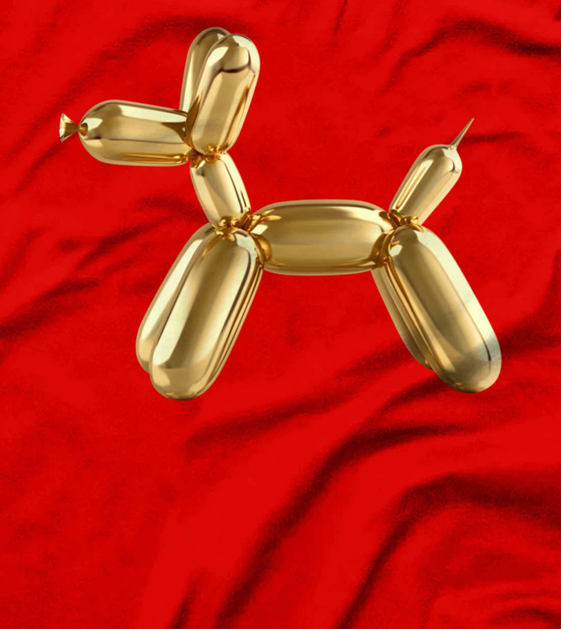 Poodle Dog Balloon Animal Illustration Graphic Designs T-Shirt