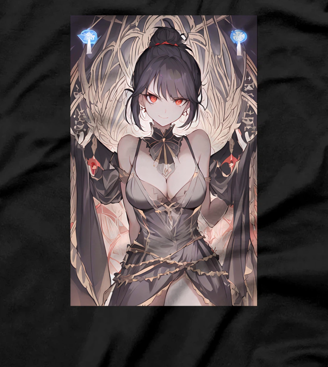 Gothic Anime Girl Aesthetic Japanese Waifu T-Shirt