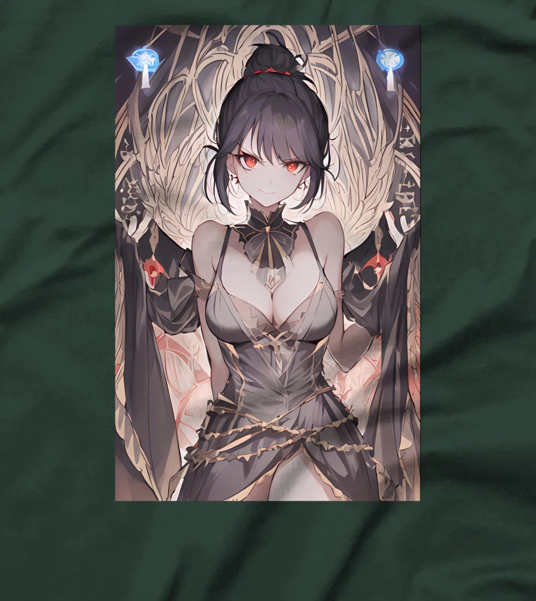 Gothic Anime Girl Aesthetic Japanese Waifu T-Shirt