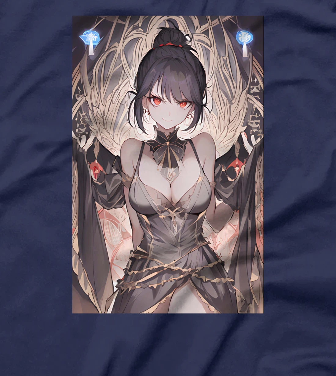 Gothic Anime Girl Aesthetic Japanese Waifu T-Shirt