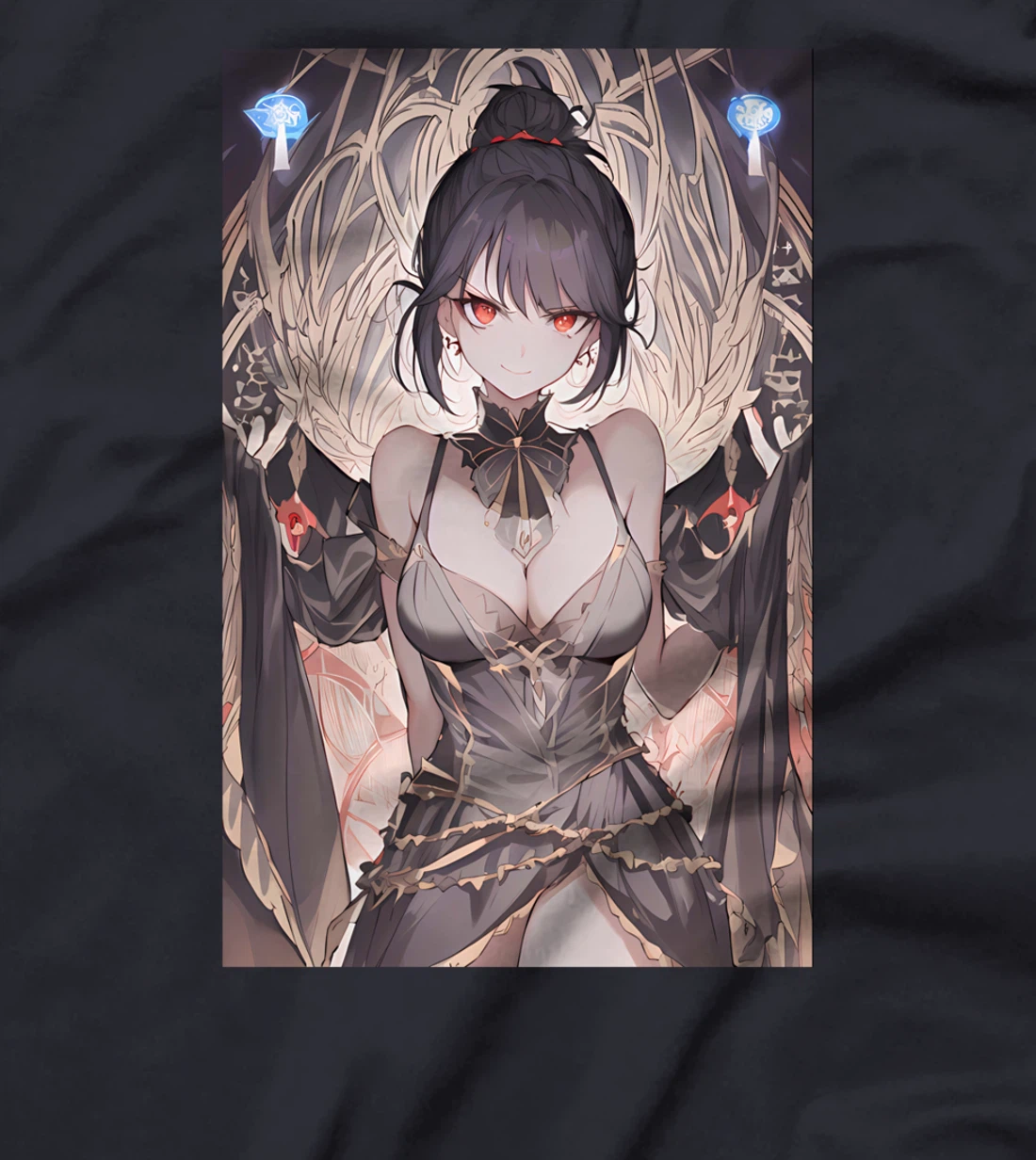 Gothic Anime Girl Aesthetic Japanese Waifu T-Shirt