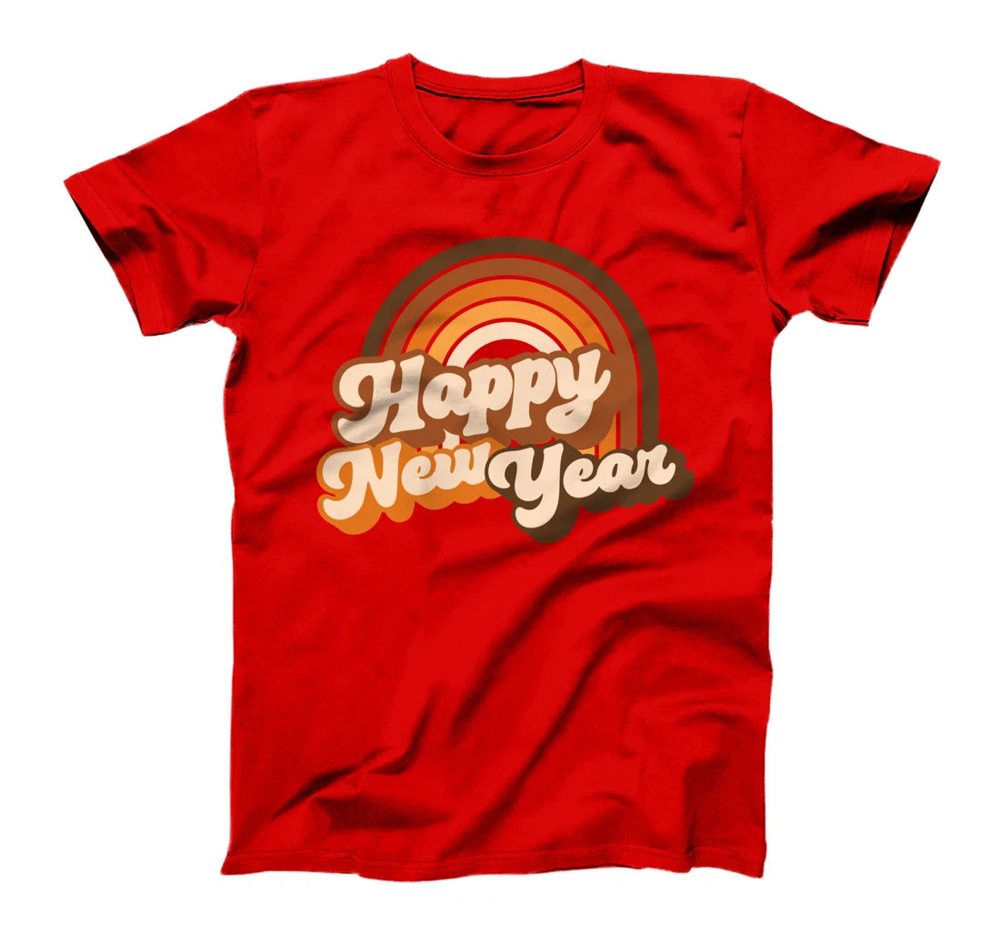 Retro Vintage Happy New Year 2023, NY Eve Family, Friends T-Shirt