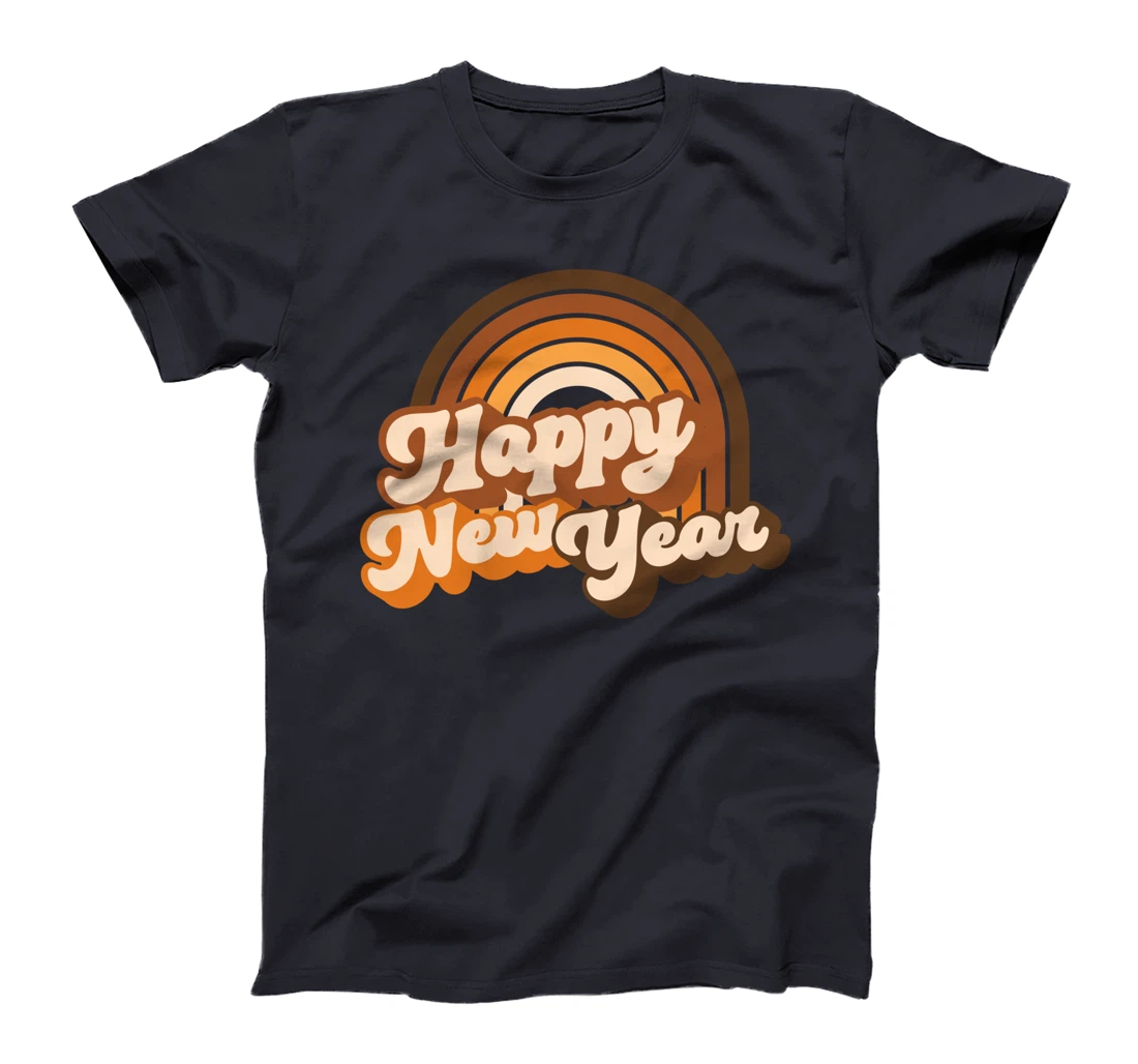 Retro Vintage Happy New Year 2023, NY Eve Family, Friends T-Shirt