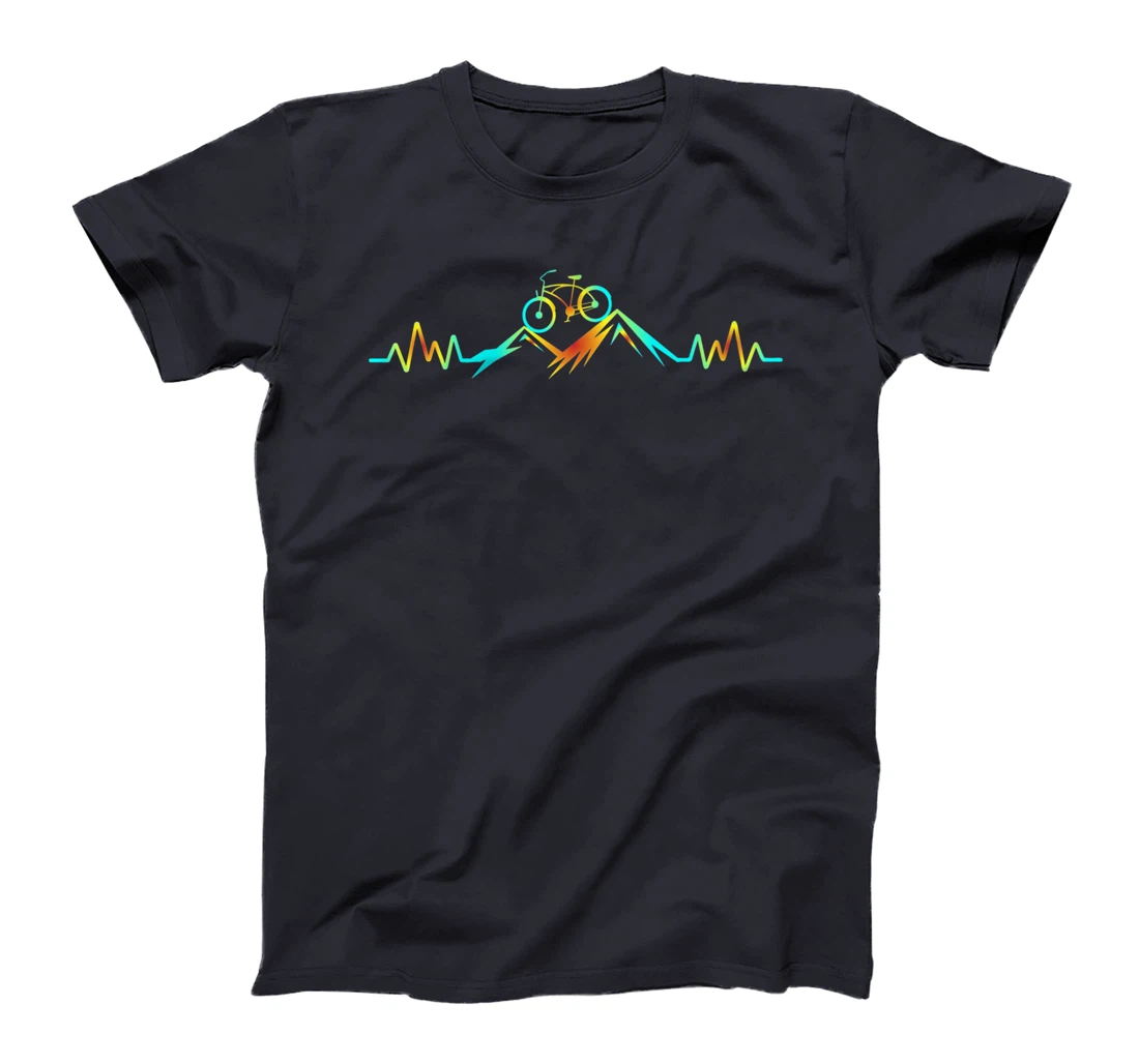 Mountain Bike Heartbeat T-Shirt, Women T-Shirt