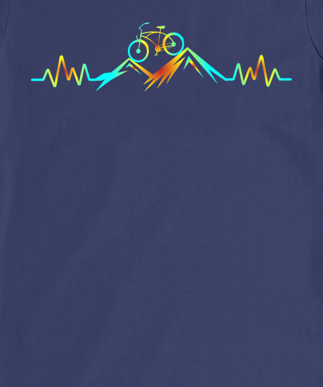Mountain Bike Heartbeat T-Shirt, Women T-Shirt