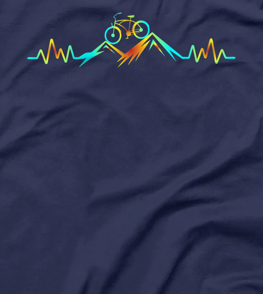 Mountain Bike Heartbeat T-Shirt, Women T-Shirt