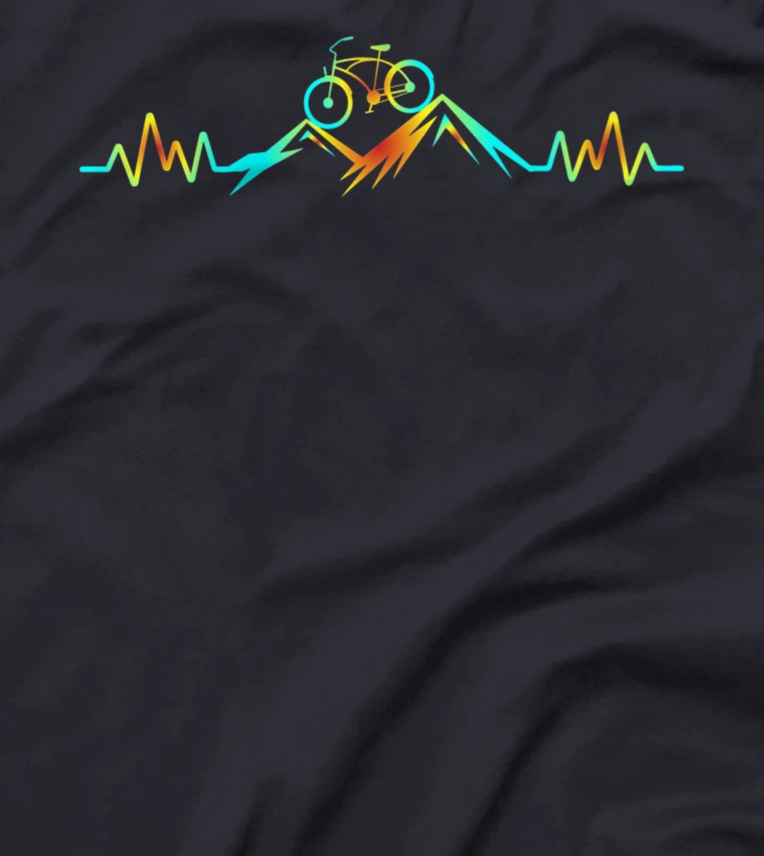 Mountain Bike Heartbeat T-Shirt, Women T-Shirt