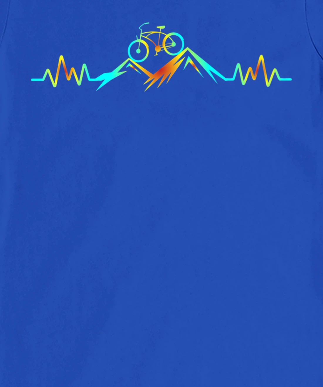 Mountain Bike Heartbeat T-Shirt, Women T-Shirt