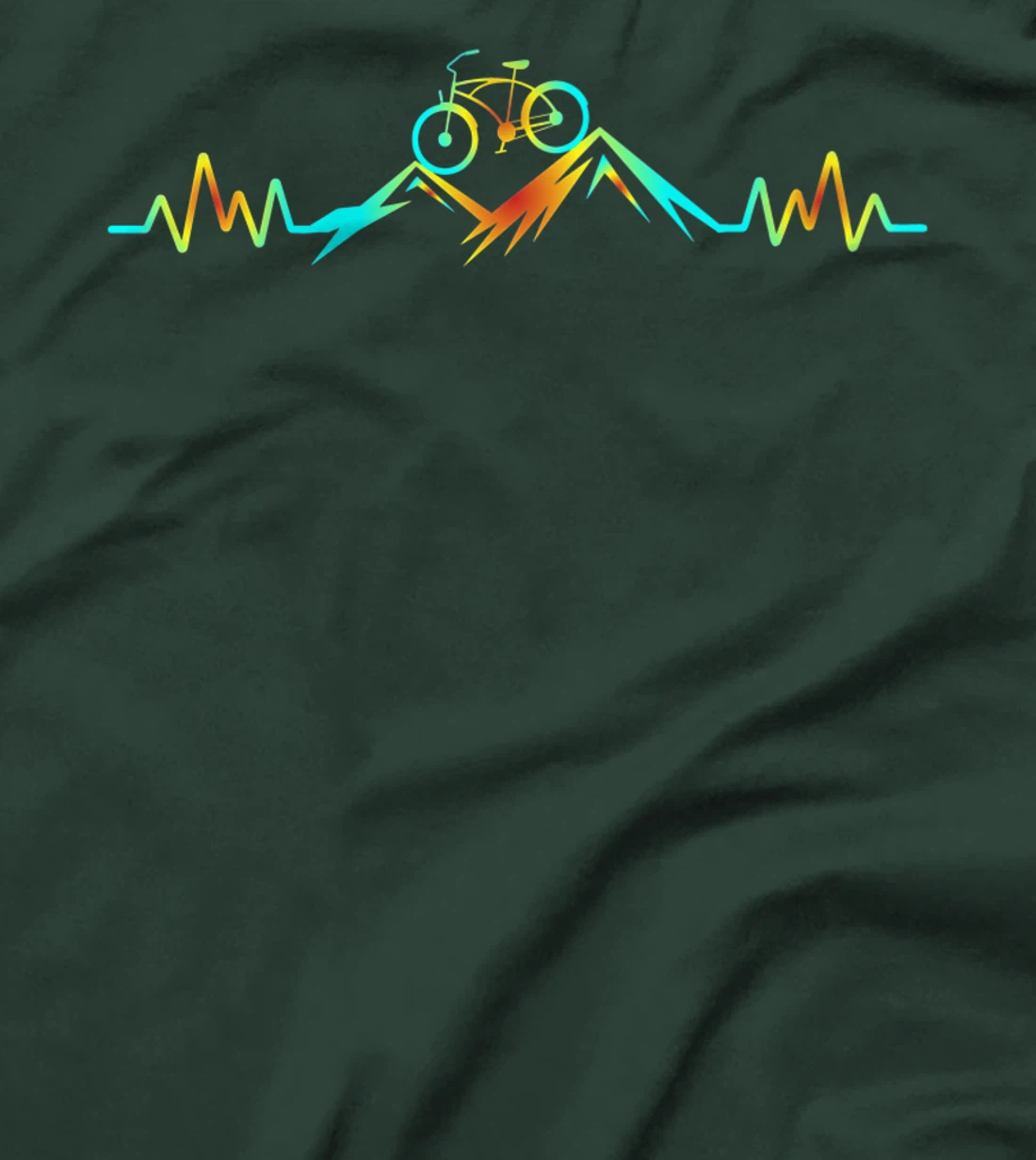 Mountain Bike Heartbeat T-Shirt, Women T-Shirt