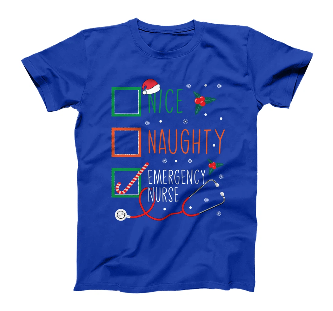 Santa Claus Naughty List - Funny Christmas Nursing Student T-Shirt