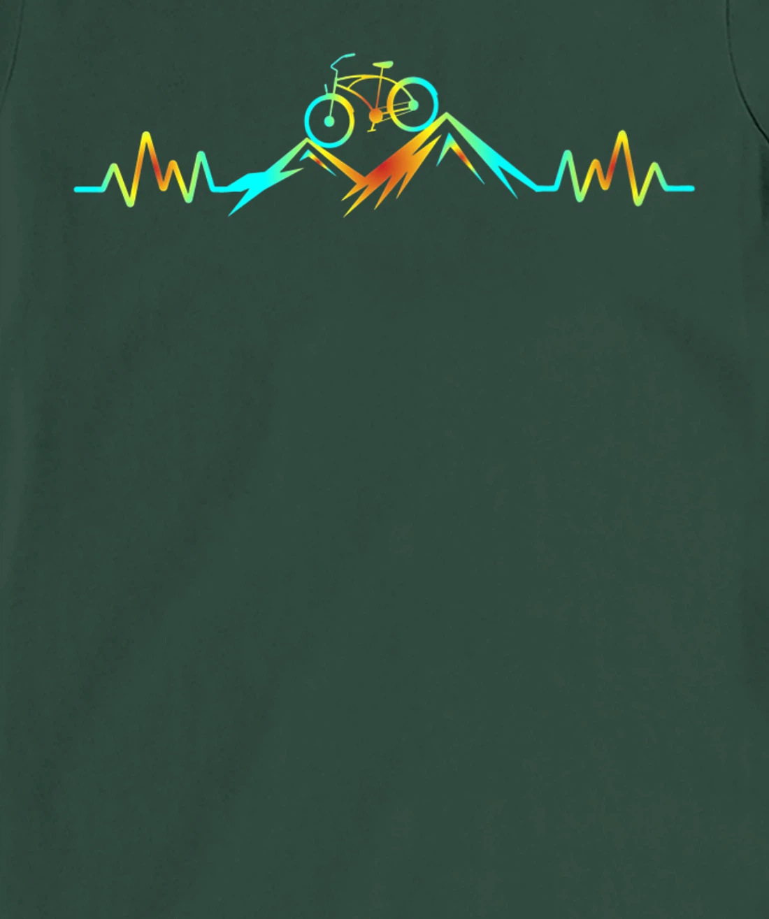 Mountain Bike Heartbeat T-Shirt, Women T-Shirt