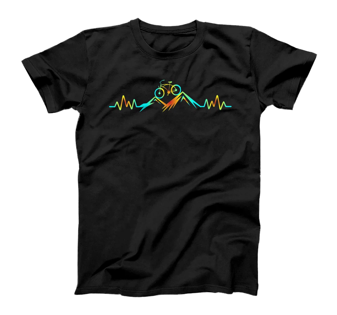 Mountain Bike Heartbeat T-Shirt, Women T-Shirt