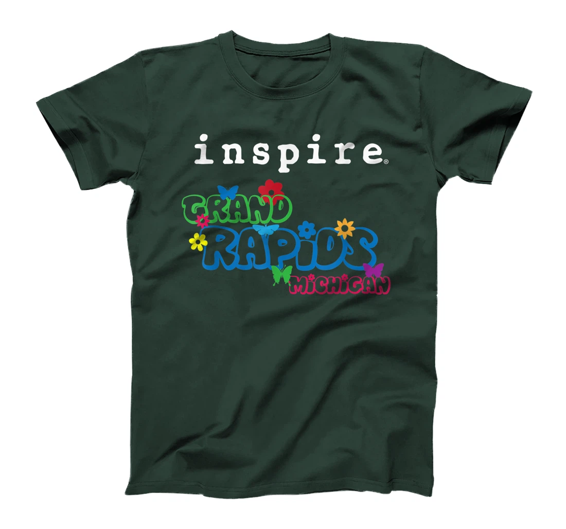 inspire Grand Rapids Michigan City Travel Destination Fun T-Shirt, Women T-Shirt