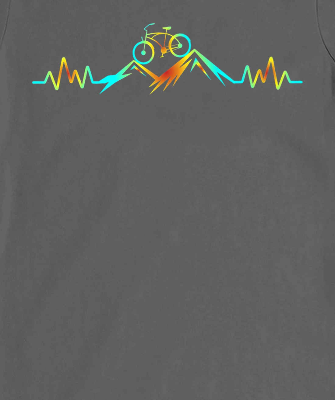 Mountain Bike Heartbeat T-Shirt, Women T-Shirt