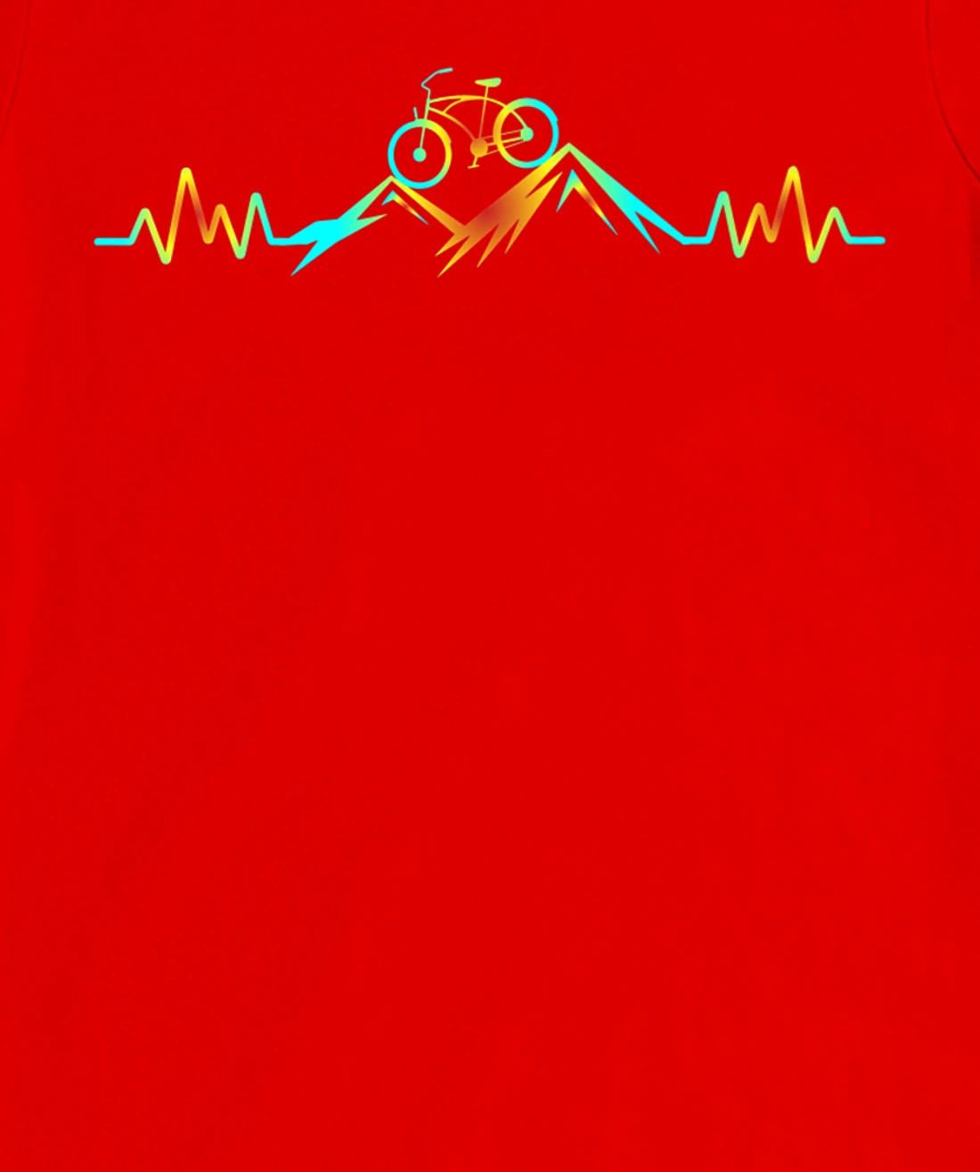 Mountain Bike Heartbeat T-Shirt, Women T-Shirt