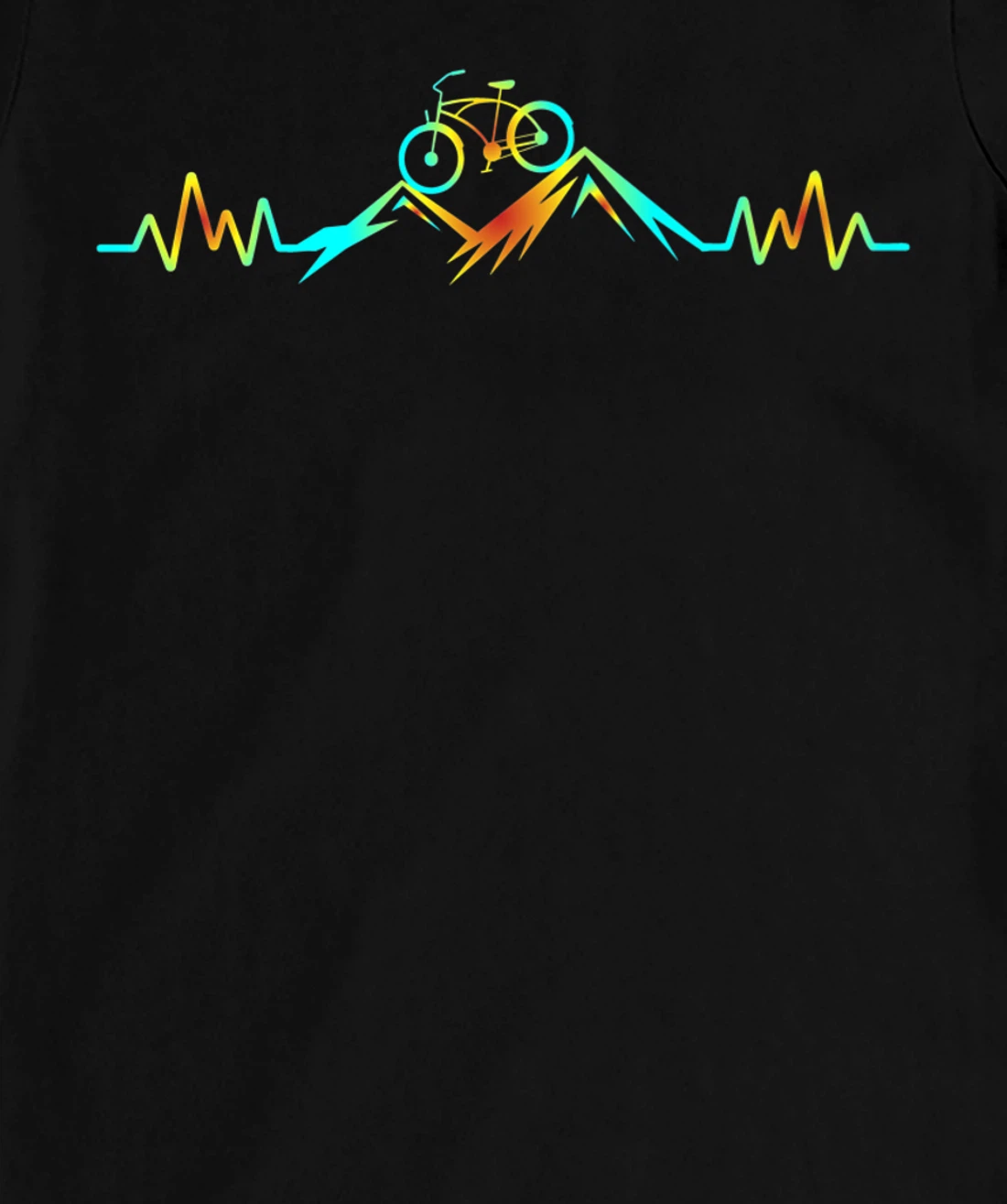 Mountain Bike Heartbeat T-Shirt, Women T-Shirt