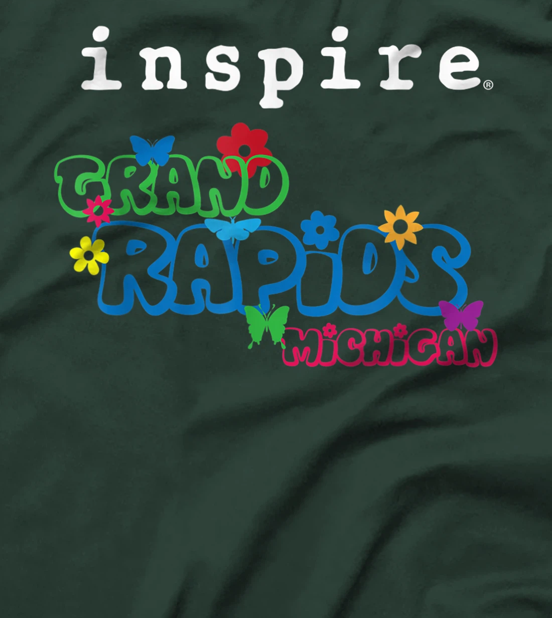inspire Grand Rapids Michigan City Travel Destination Fun T-Shirt, Women T-Shirt