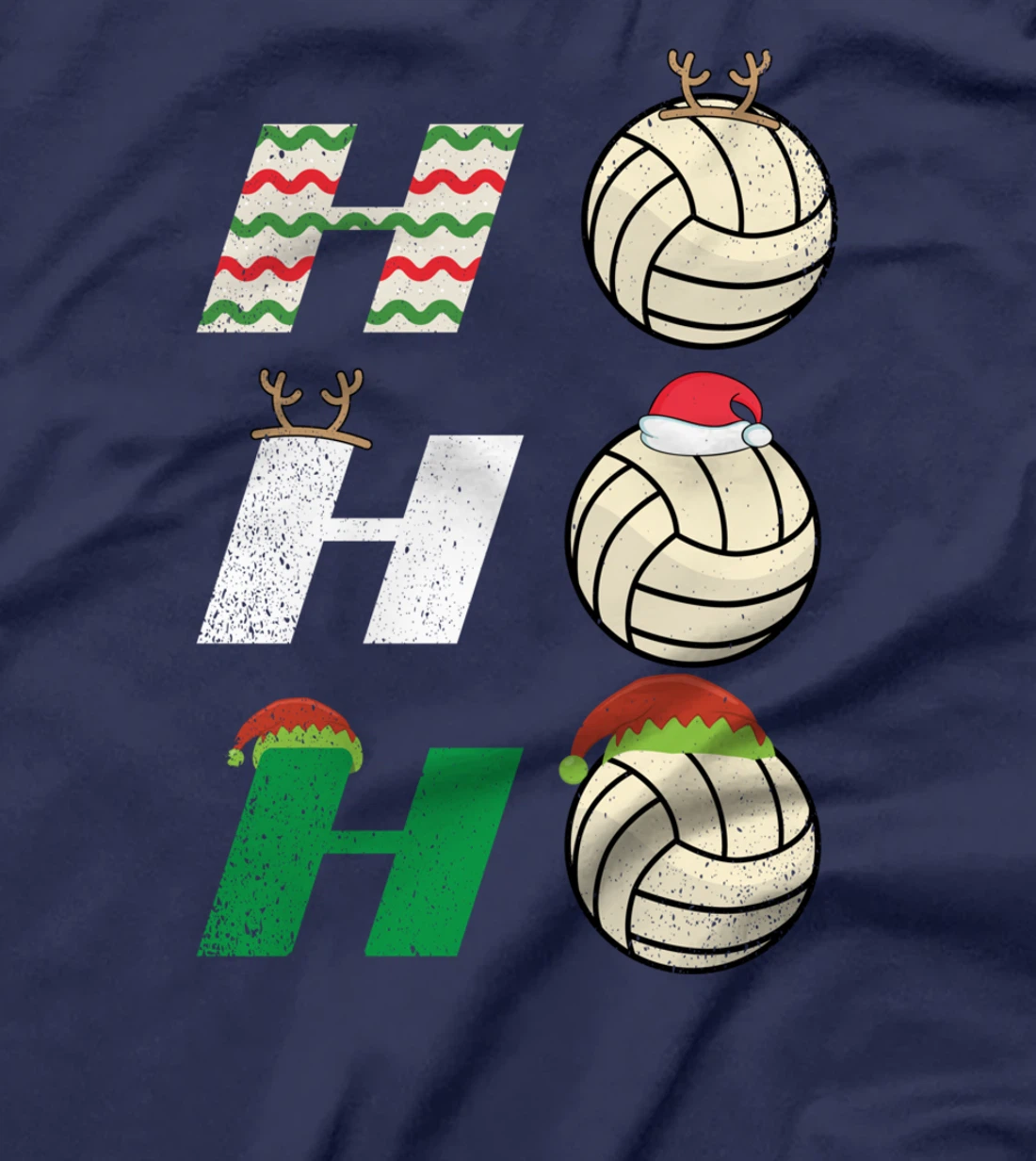 Ho Ho Ho - Christmas Volleyball Team Player Enthusiast T-Shirt