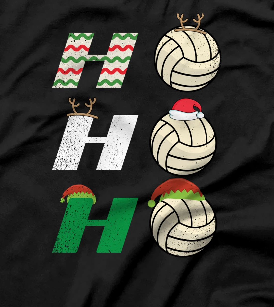Ho Ho Ho - Christmas Volleyball Team Player Enthusiast T-Shirt