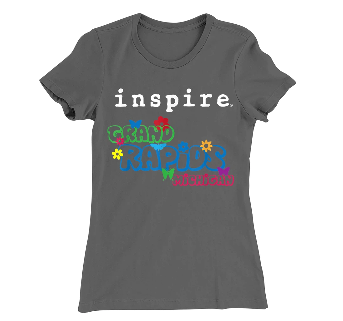 inspire Grand Rapids Michigan City Travel Destination Fun T-Shirt, Women T-Shirt