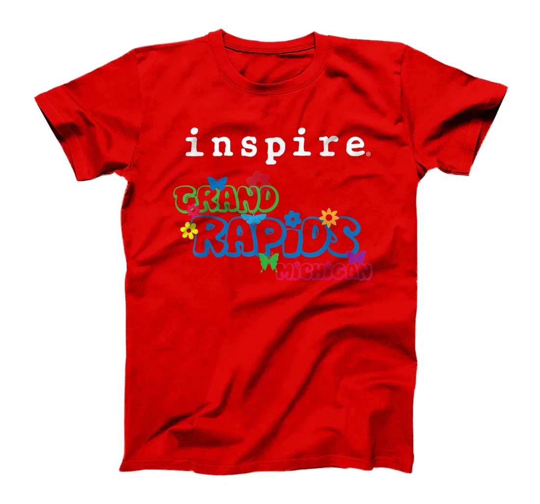 inspire Grand Rapids Michigan City Travel Destination Fun T-Shirt, Women T-Shirt