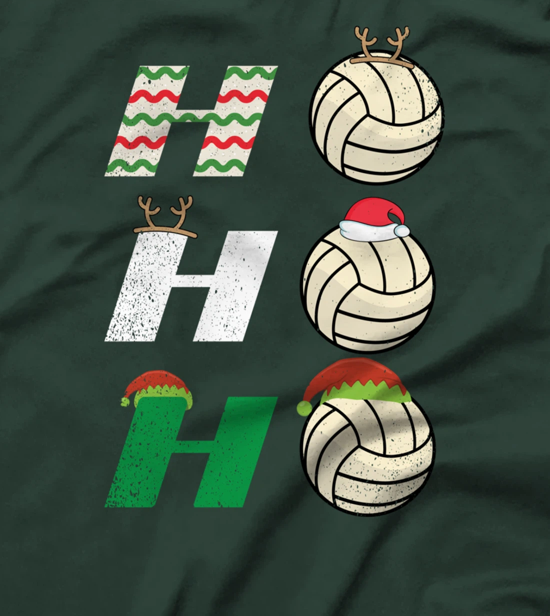 Ho Ho Ho - Christmas Volleyball Team Player Enthusiast T-Shirt
