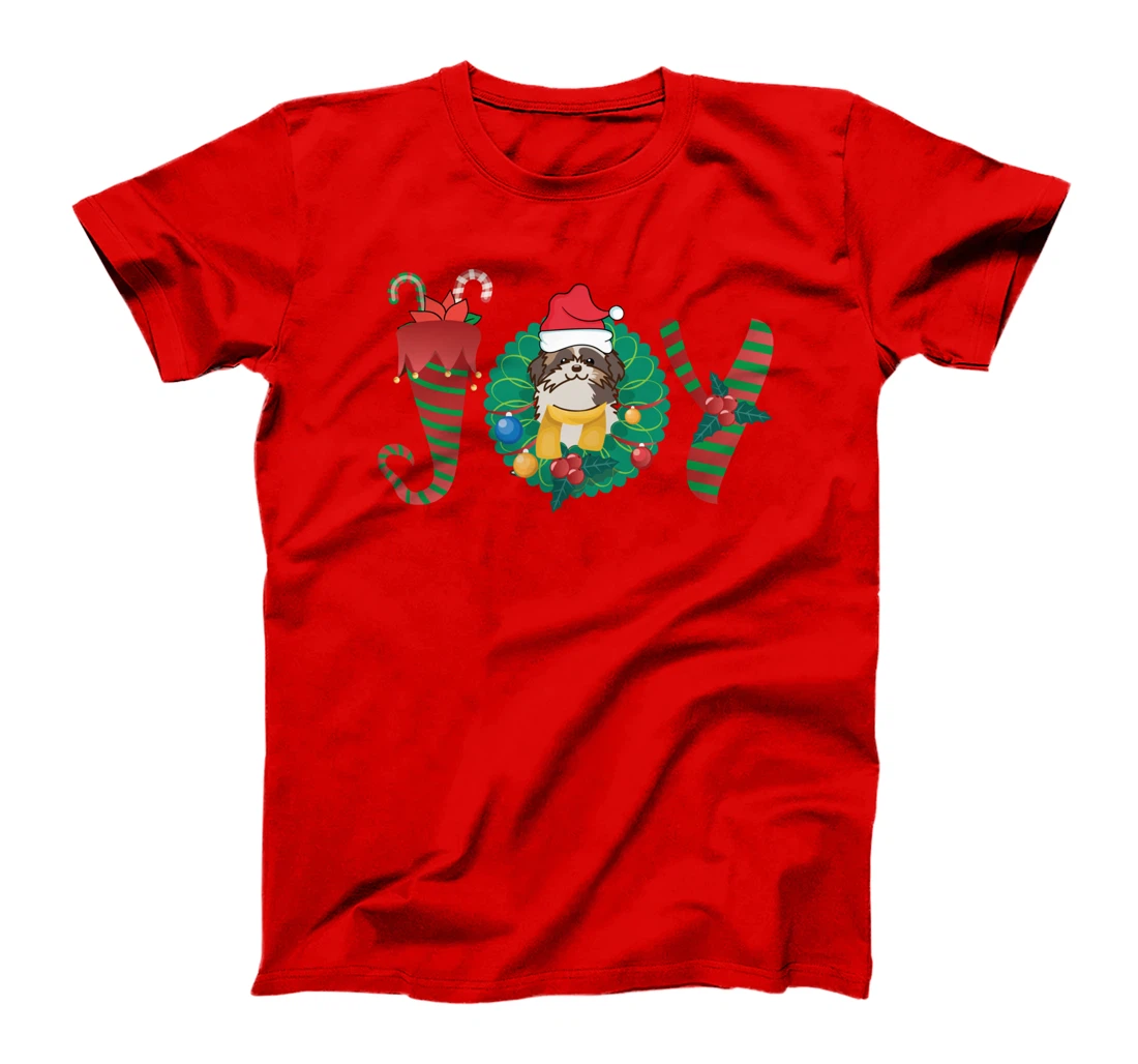 Santa Claus Dog Funny Dog Breeding Expert Christmas Shih Tzu T-Shirt