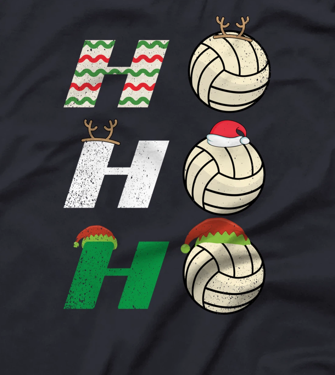 Ho Ho Ho - Christmas Volleyball Team Player Enthusiast T-Shirt