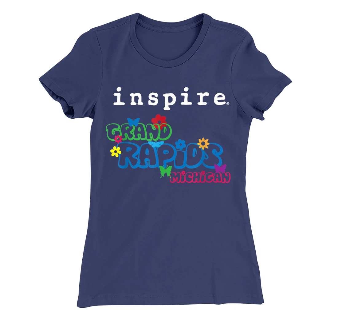 inspire Grand Rapids Michigan City Travel Destination Fun T-Shirt, Women T-Shirt
