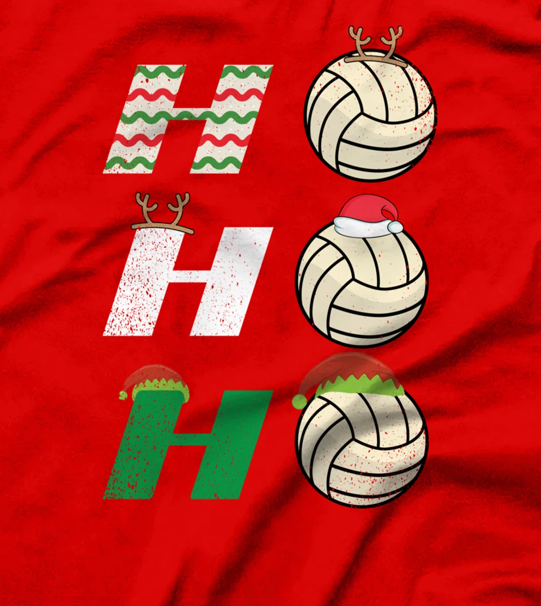 Ho Ho Ho - Christmas Volleyball Team Player Enthusiast T-Shirt
