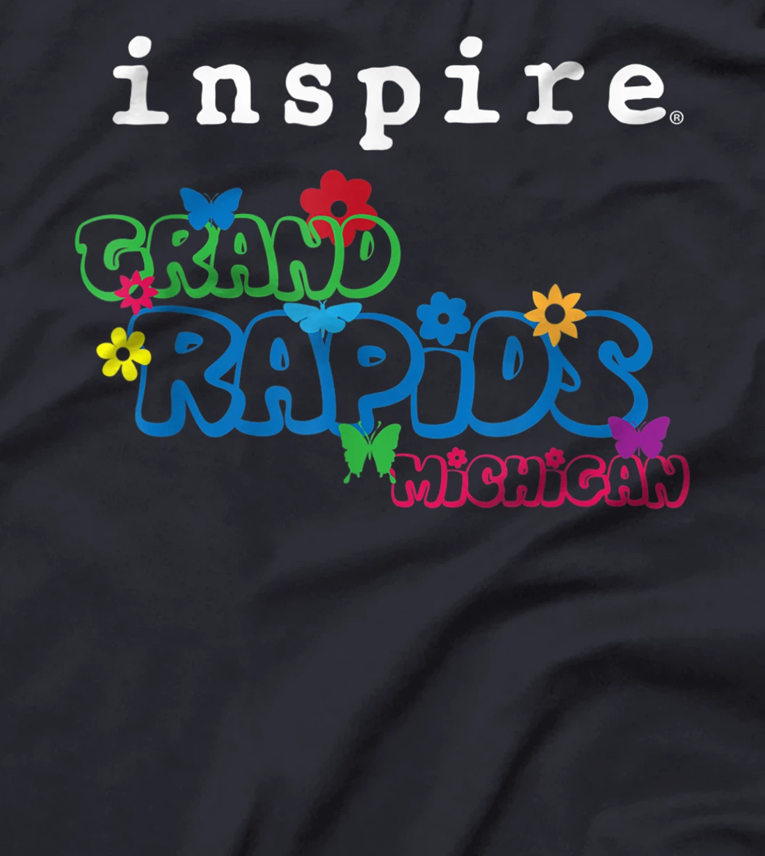 inspire Grand Rapids Michigan City Travel Destination Fun T-Shirt, Women T-Shirt