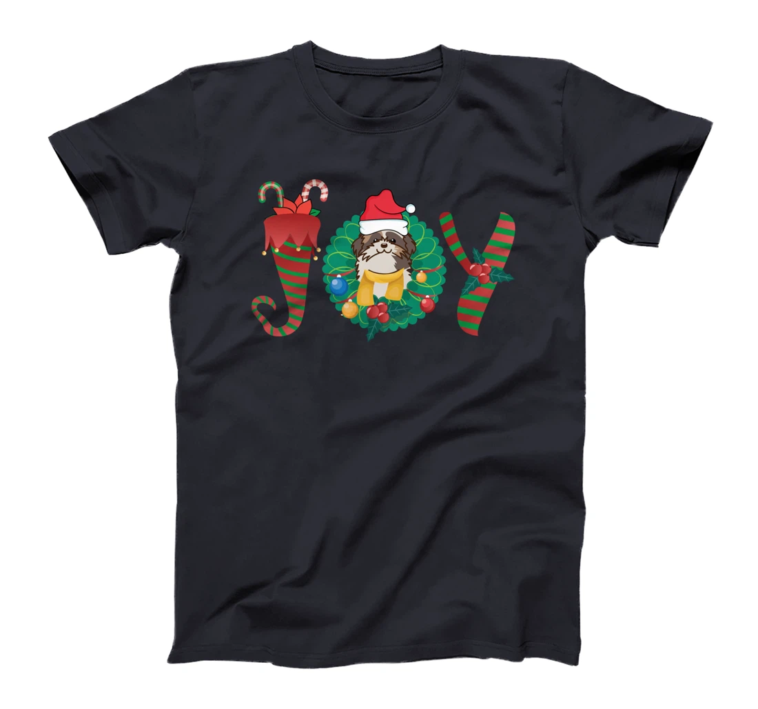 Santa Claus Dog Funny Dog Breeding Expert Christmas Shih Tzu T-Shirt