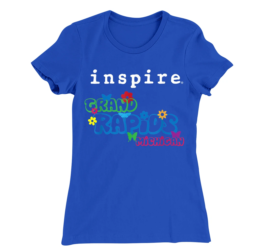 inspire Grand Rapids Michigan City Travel Destination Fun T-Shirt, Women T-Shirt