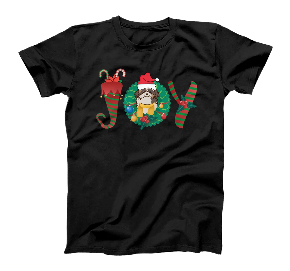 Santa Claus Dog Funny Dog Breeding Expert Christmas Shih Tzu T-Shirt