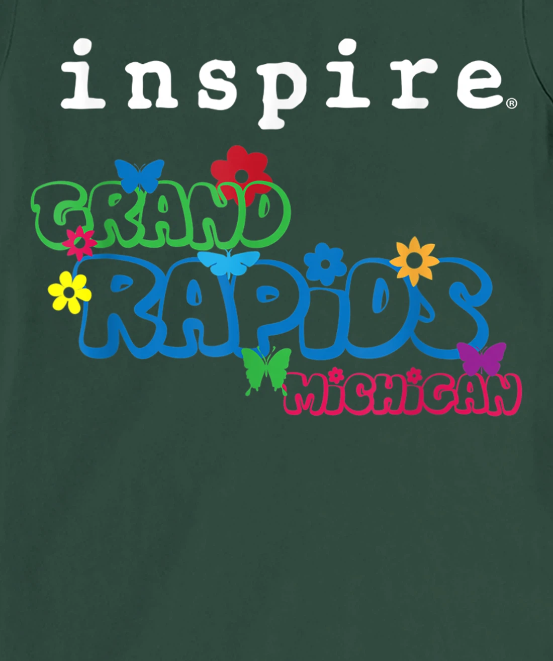 inspire Grand Rapids Michigan City Travel Destination Fun T-Shirt, Women T-Shirt