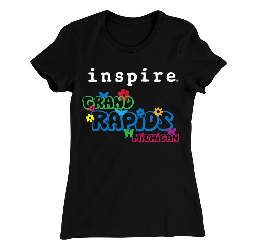 inspire Grand Rapids Michigan City Travel Destination Fun T-Shirt, Women T-Shirt