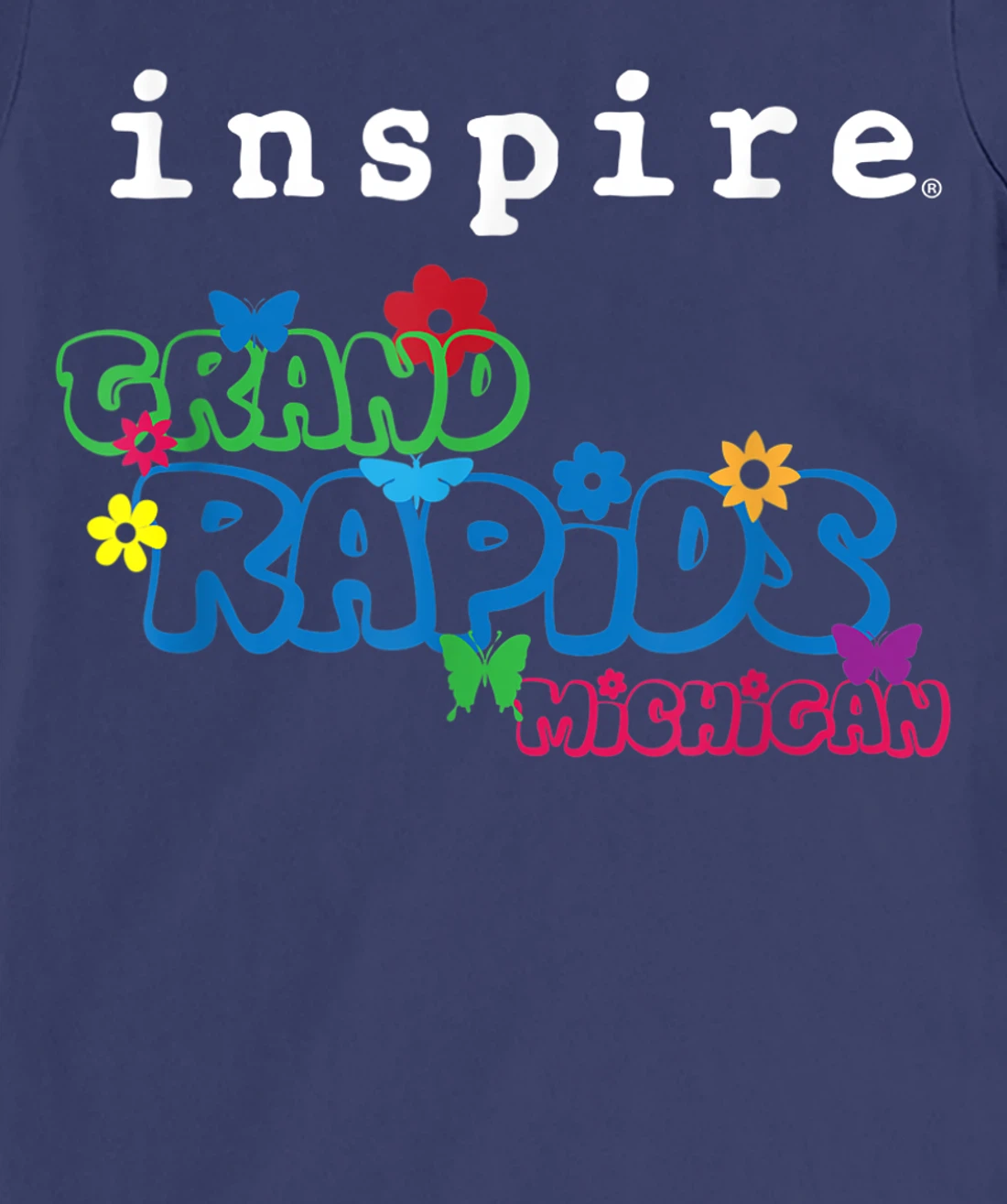 inspire Grand Rapids Michigan City Travel Destination Fun T-Shirt, Women T-Shirt