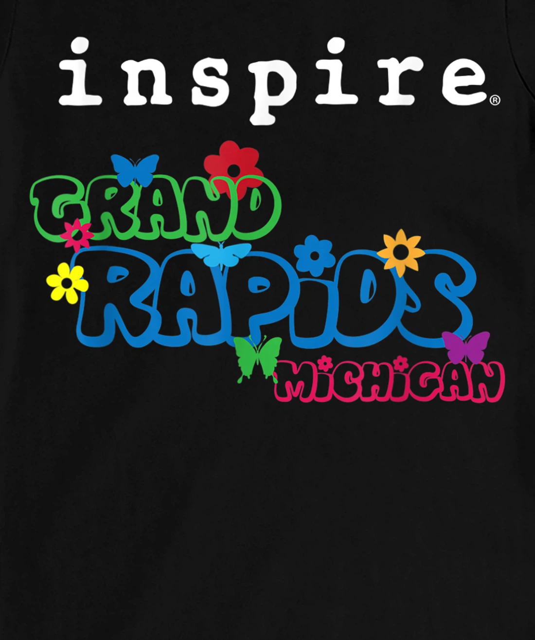 inspire Grand Rapids Michigan City Travel Destination Fun T-Shirt, Women T-Shirt