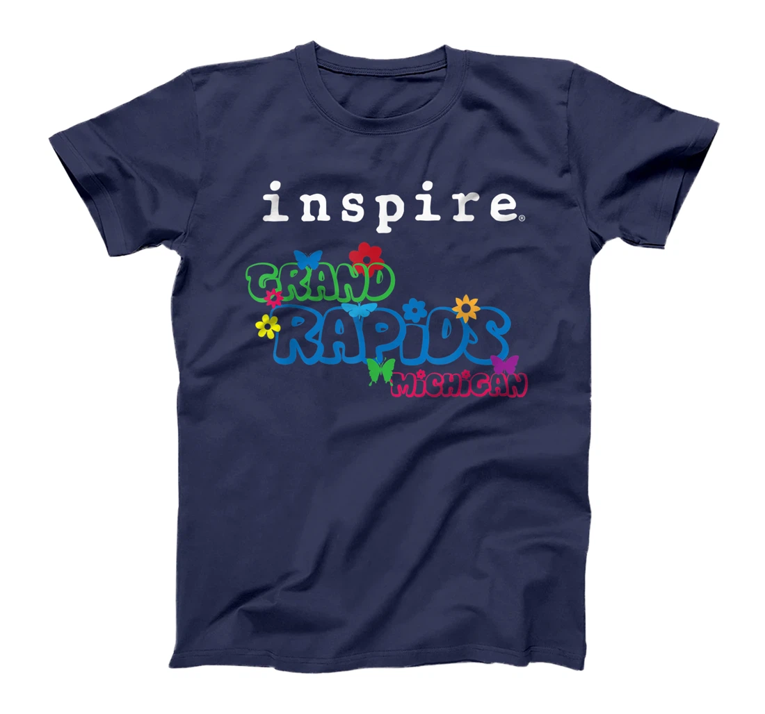 inspire Grand Rapids Michigan City Travel Destination Fun T-Shirt, Women T-Shirt