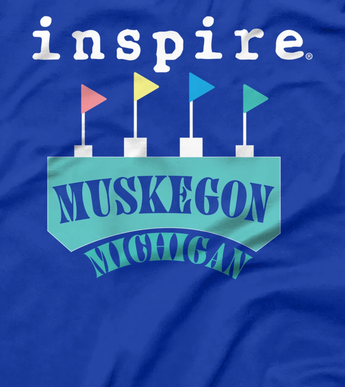 inspire Muskegon Michigan City Travel Destination T-Shirt