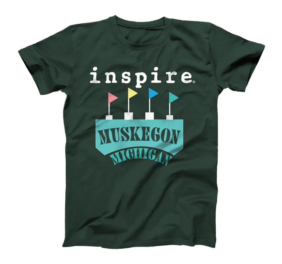 inspire Muskegon Michigan City Travel Destination T-Shirt
