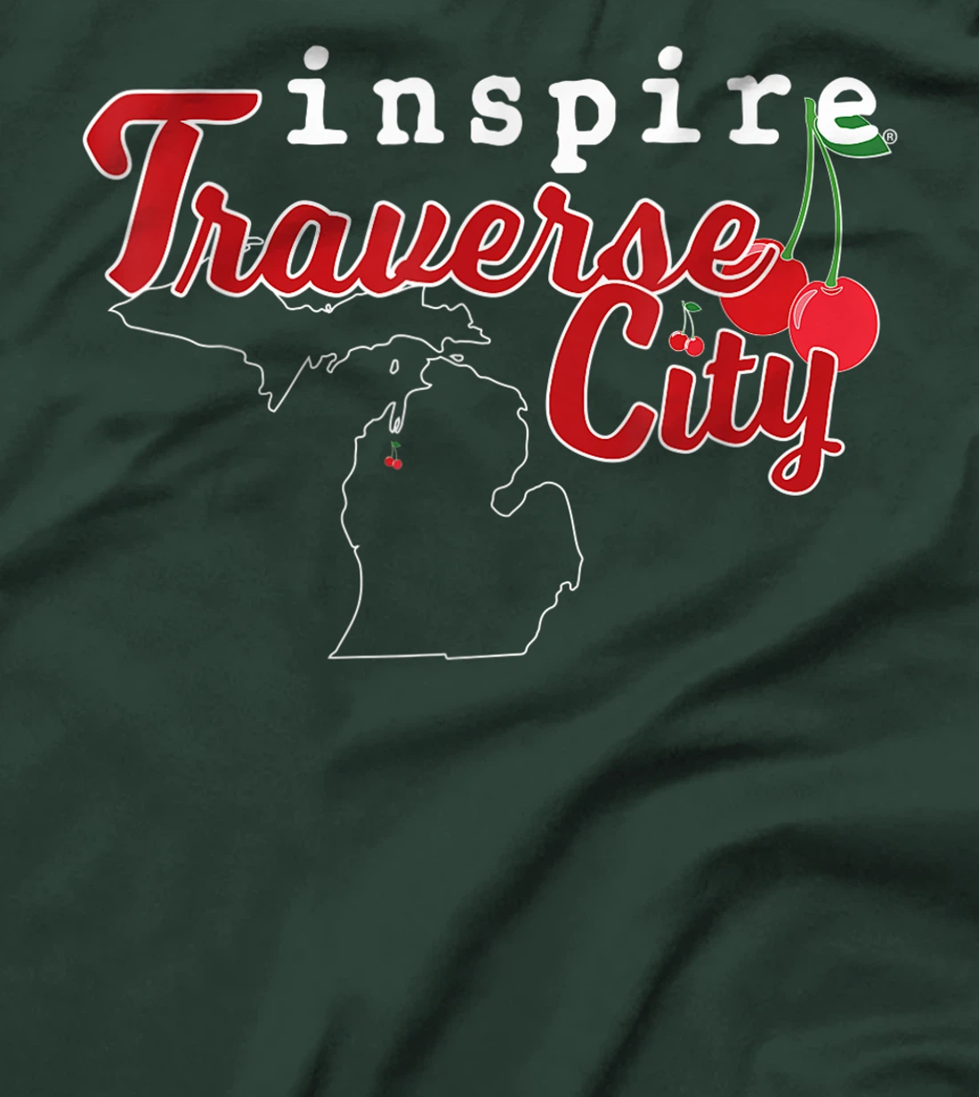inspire Traverse City Michigan Travel Destination T-Shirt, Women T-Shirt