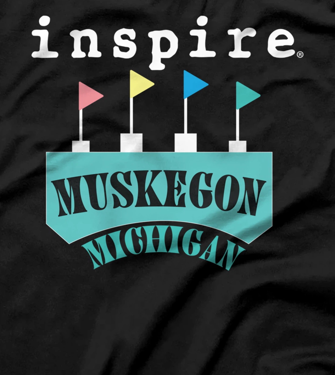 inspire Muskegon Michigan City Travel Destination T-Shirt
