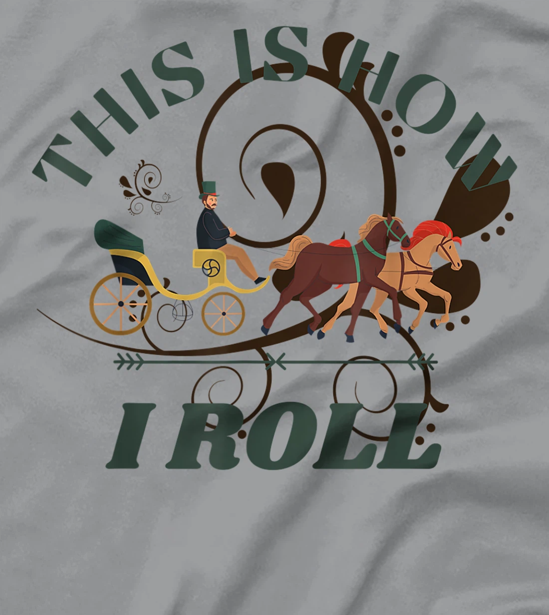Funny Amish Horse And Buggy This Is How I Roll T-Shirt, Kid T-Shirt and Women T-Shirt